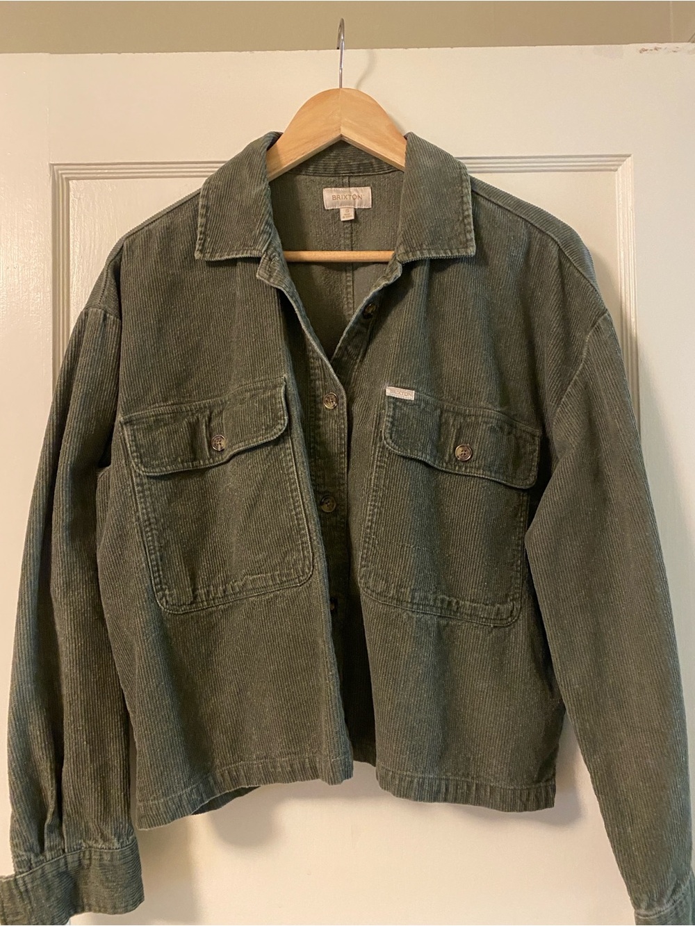 Brixton Olive Green Corduroy Work Jacket